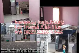 Homestay Keluarga di Jogja Bulanan Harian Mingguan Keluarga 2KT AC Mu