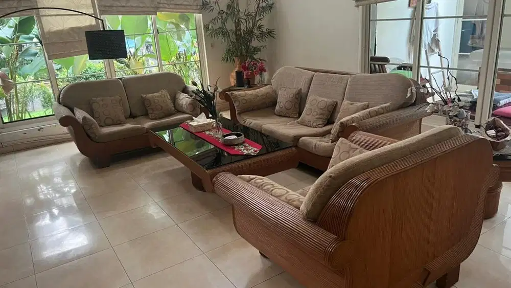 Sofa Set Rotan 321 Seater