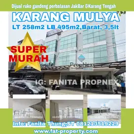 Brand new!Dijual ruko gandeng di Karang Mulya,dkt Puri JakBar LT258m2