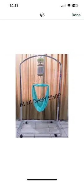 Ayunan Bayi Elektrik Portable OTO Musik Timer Remote