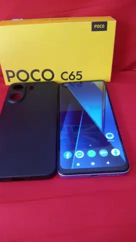 Poco C65 ram 6gb+4/128gb lengkap mulus segel bonus
