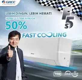 PROMO AC INVERTER 1/2 PK GREE GARANSI RESMI 10 TAHUN