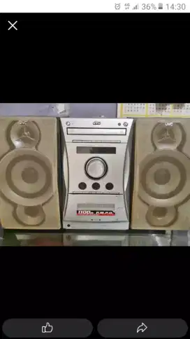 compo hi-fi JVC body bagus AUX radio VCD normal