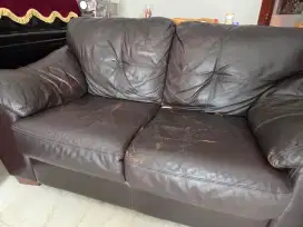 Dijual Sofa half leather informa 5 Seater