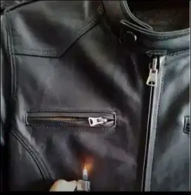 Jaket kulit asli
