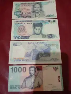 Di Jual uang kertas & koin lama masih bagus harga nego