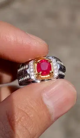 Natural Red Ruby Mozambique Top Colour Strong Cristal GRI Log In