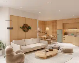 Design Modern, 3BR Apartemen Mitra Bahari Strategis Siap Huni