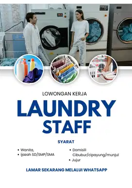 Lowongan Kerja Staff Laundry