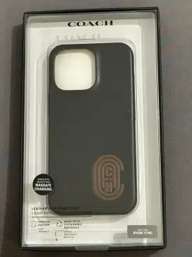 CASE IPHONE 13 PRO COACH LEATHER GENUINE