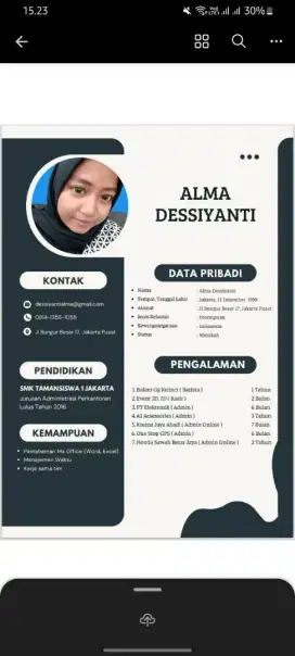 MENCARI PEKERJAAN Admin