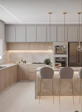 Custom Interior Kitchen Set, Backdrop TV, Lemari, Wardrobe