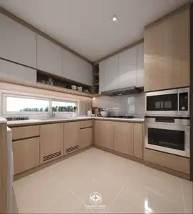 Custom Interior Kitchen Set, Backdrop TV, Lemari, Wardrobe