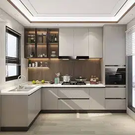 Custom Interior Kitchen Set, Backdrop TV, Lemari, Wardrobe