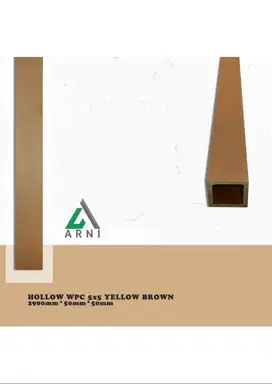 Partisi WPC Outdoor | Kisi Kisi Hollow Kayu 5cmx5cm