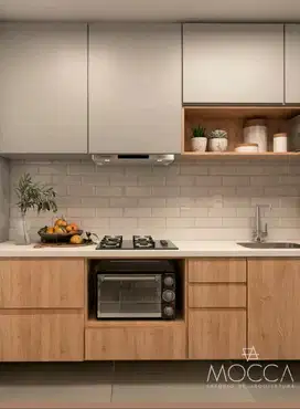 Custom Interior Kitchen Set, Backdrop TV, Lemari, Wardrobe