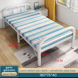 Ranjang besi lipat