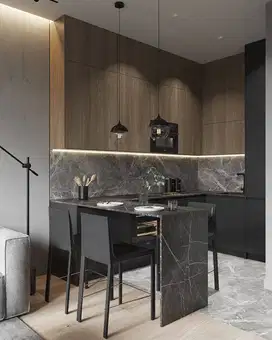 Custom Interior Kitchen Set, Backdrop TV, Lemari, Wardrobe