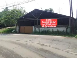 DI JUAL TANAH MURAH BERIKUT BANGUNAN NYA DI JALAN RAYA CISEENG BOGOR