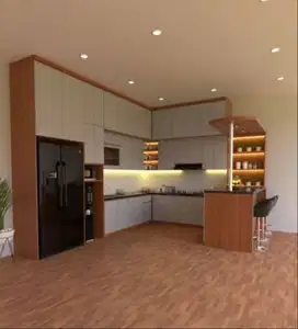 Custom Interior Kitchen Set, Backdrop TV, Lemari, Wardrobe