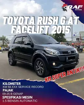 TOYOTA RUSH 1.5 G AT 2015 FACELIFT HITAM MATIC
