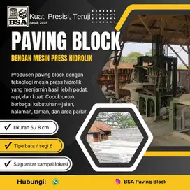 Paving Blok Press K300 Paping Blok Tru Pave Bata Hexagon Segi Enam 8cm