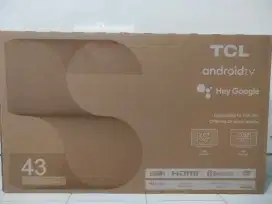 Smart TV Android TCL 43 inchi Digital Netflix YouTube Garansi Baru