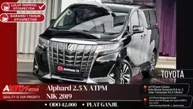 Toyota Alphard 2.5 X ATPM Pemk 2021 Facelift Black On Beige NIK 2019
