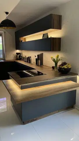 Custom Interior Kitchen Set, Backdrop TV, Lemari, Wardrobe