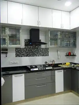 Custom Interior Kitchen Set, Backdrop TV, Lemari, Wardrobe