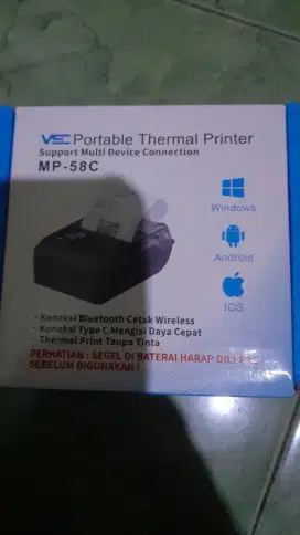 Portable printer thermal VSC MP 58 C