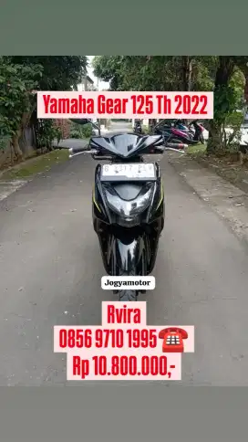 Yamaha gear 125 th 2022 plat jakarta