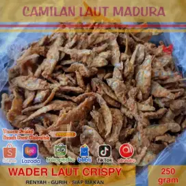 Wader Laut Crispy Goreng Siap Makan Keripik Kerupuk Asli Original