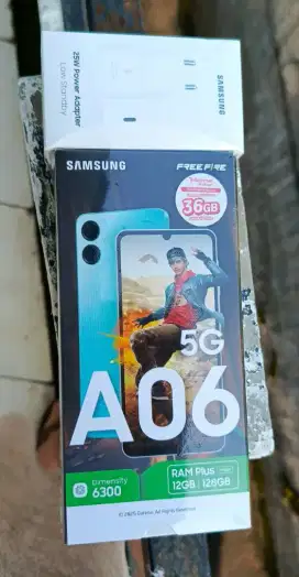 Dijual Samsung A06 5G, internal 128 gb, ram 6+6 gb, kamera 50 MP. Nego