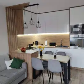 Custom Interior Kitchen Set, Backdrop TV, Lemari, Wardrobe