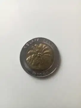 uang koin kuno senilai seribu rupiah edisi 1993 gambar kelapa sawit