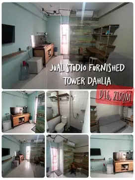 Jual type studio furnished apartments Bassura City tower Dahlia
