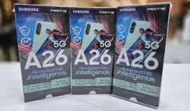 SAMSUNG GALAXY A26 RAM 8/256GB New terbaru 2025
Kredit tanpa dp