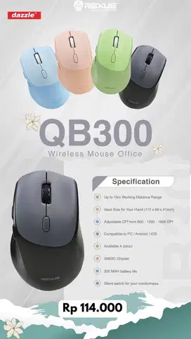 Mouse wireless rexus QB300