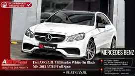 Mercedes Benz E63 AMG 5.5L V8 Biturbo White On Black NIK 2013 557HP