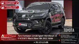 Toyota New Fortuner 2.8 GR Sport VRZ Diesel AT FACELIFT Black Rims NIK