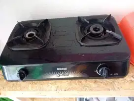 Kompor 2 tungku merk rinai + regulator