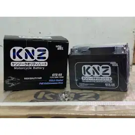 Aki motor baru merk KNZ tipe GTZ5S