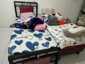2 kasir single bed ukuran 120X90