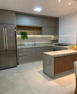 Custom Interior Kitchen Set, Backdrop TV, Lemari, Wardrobe