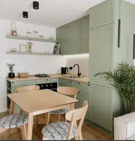 Custom Interior Kitchen Set, Backdrop TV, Lemari, Wardrobe