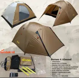 Dijual Tenda Tendaki Borneo 4 Almond
