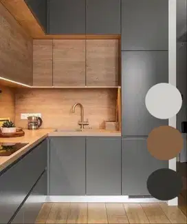Custom Interior Kitchen Set, Backdrop TV, Lemari, Wardrobe