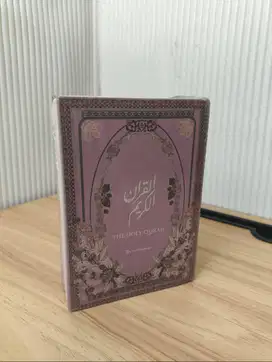 Al Quran Madina Signature Hard Cover A6 Pink Terjemahan Tajwid Warna