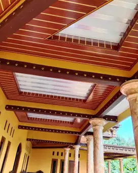Sekat Plafon Partisi PVC GRC Gypsum Jasa Tukang Pasang Wall Moulding